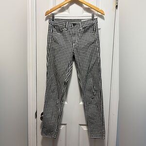 rag‎ & bone Women's B&W Gingham 10 Inch Capri Pants Size 26